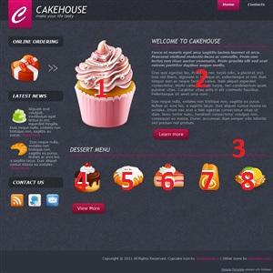 Cake House content layout